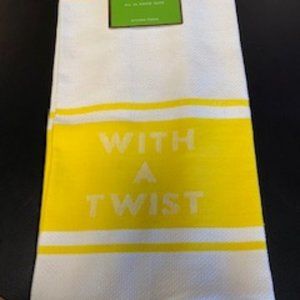 NWT Kate Spade Kitchen Towel "With A Twist" (2)